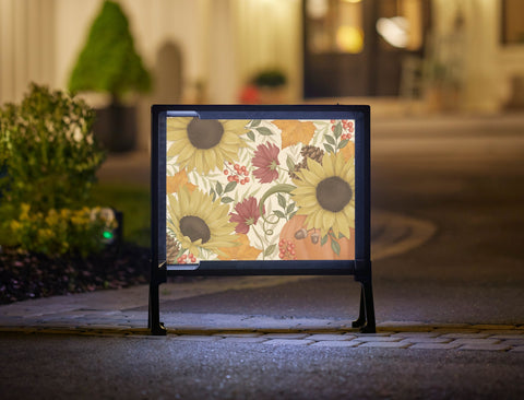 Thanksgiving Flowers Yardsy Sign