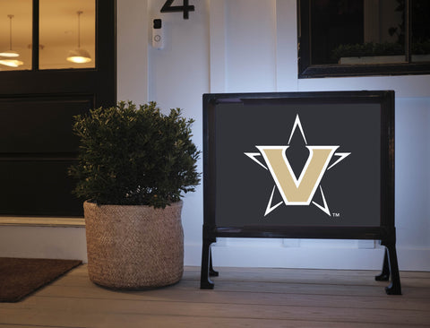 Vanderbilt University Star Mark Black Yardsy Sign
