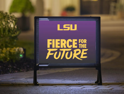 LSU Fierce for the Future Purple Yardsy Sign