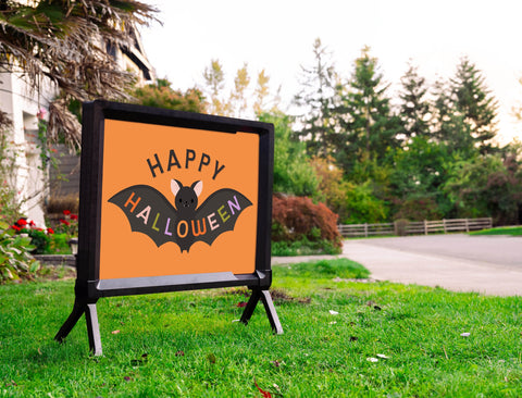 Happy Halloween Bat Yardsy Sign
