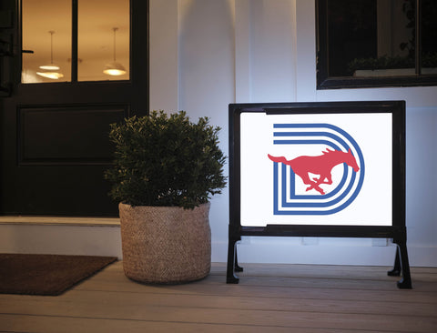 SMU Triple D White Yardsy Sign