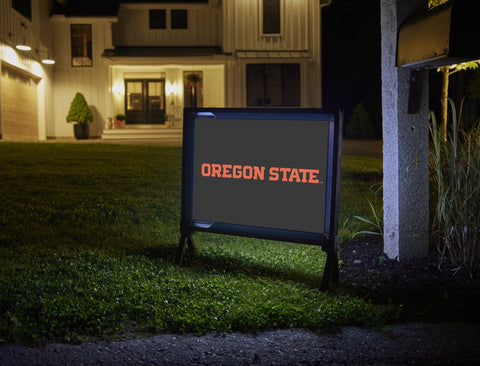 Oregon State Wordmark Black Yardsy Sign