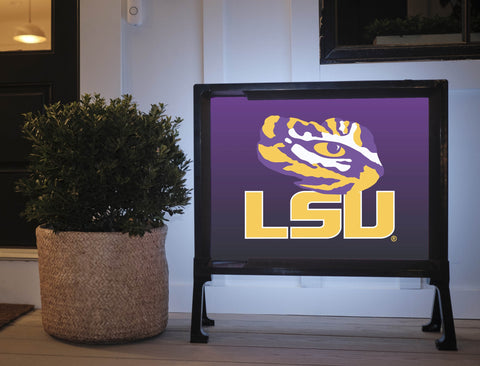 LSU Tiger Eye Purple Yardsy Sign