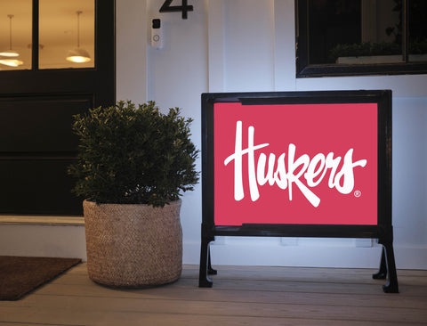 Nebraska Huskers Red Yardsy Sign