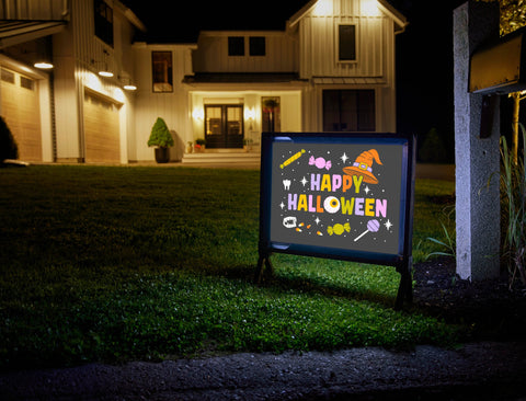 Happy Halloween Candy Yardsy Sign