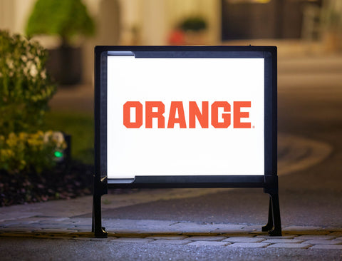 Syracuse Go Orange White Yardsy Sign