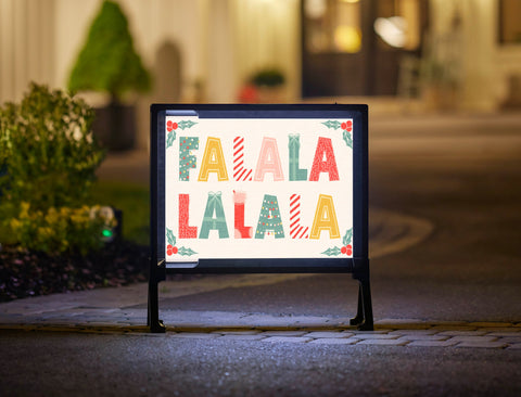 Fa La La La La Yardsy Sign