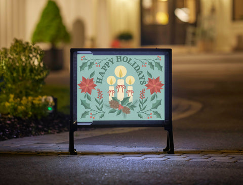 Happy Holidays Yardsy Sign