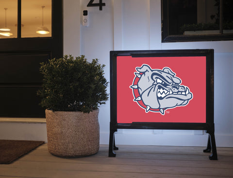 Gonzaga Bulldog Mascot Red Yardsy Sign