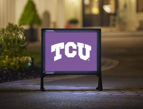 TCU Primary Mark Purple Yardsy Sign