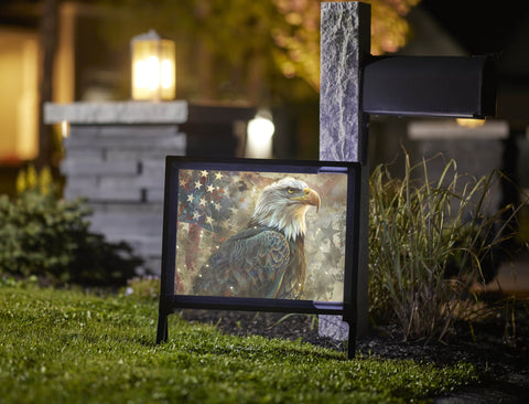 Patriotic Eagle Proud American Yardsy Sign
