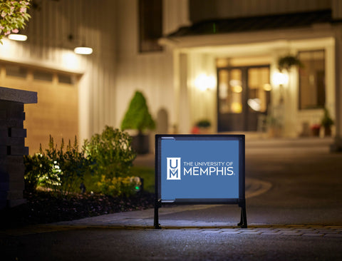 University of Memphis UM Blue Yardsy Sign