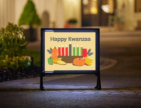 Happy Kwanzaa Yardsy Sign