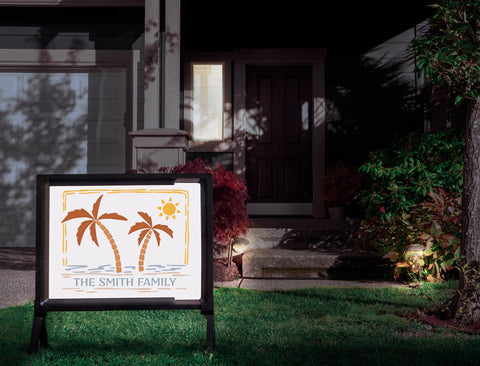 Palm Trees Custom Yardsy Sign