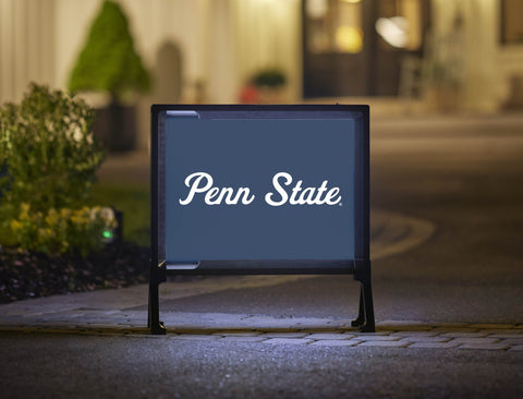 Penn State Script Mark Navy Yardsy Sign