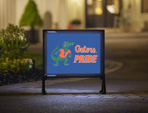 Florida Gators Pride Albert Blue Yardsy Sign
