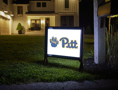 Pittsburgh Pitt Paw White Yardsy Sign