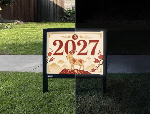 2027 Year Of The Goat Yardsy Sign yard sign