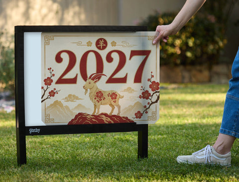 2027 Year Of The Goat Yardsy Sign yard sign