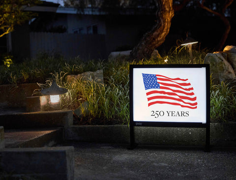 American Flag Yardsy Sign