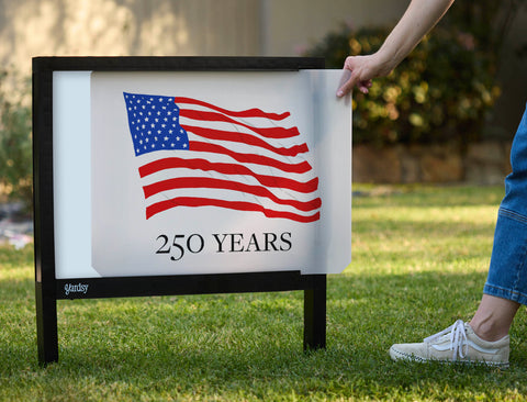 American Flag Yardsy Sign