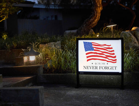 American Flag Yardsy Sign