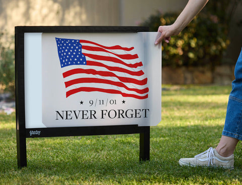 American Flag Yardsy Sign