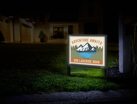 Adventure Awaits Custom Yardsy Sign