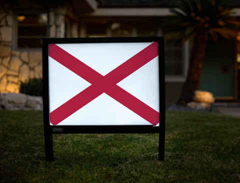Alabama State Flag Yardsy Sign - Hero