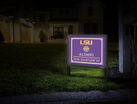 Alumni LSU Custom Yardsy Sign