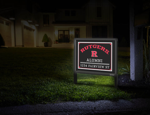Alumni Rutgers Custom Yardsy Sign