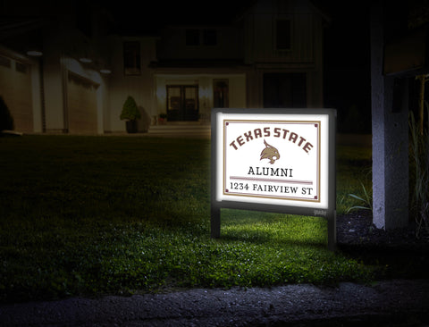 Alumni Texas State Custom Yardsy Sign