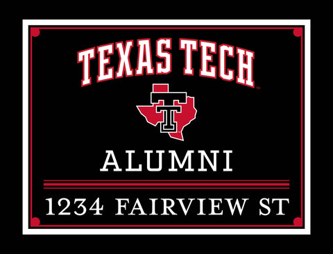 Alumni Texas Tech Custom Yardsy Sign