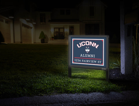 Alumni UCONN Custom Yardsy Sign