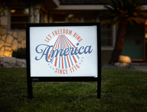 America Emblem Yardsy Sign - Hero