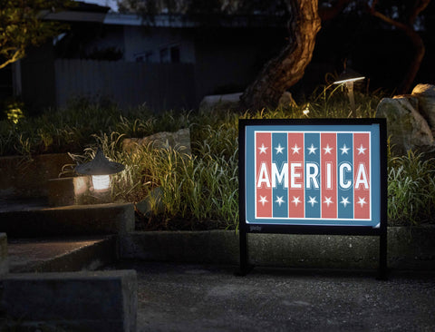 America Yardsy Sign - Flat Feet