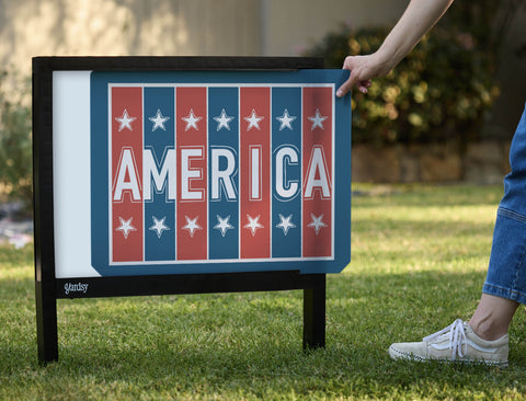 America Yardsy Sign - Interchangeable