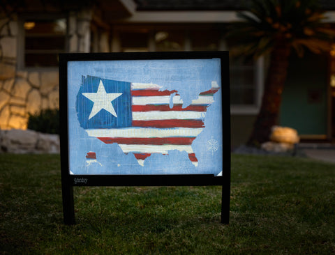 American Flag Yardsy Sign - Hero