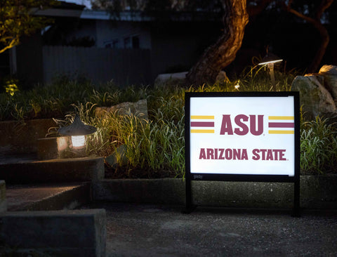 Arizona State ASU Stripes White Yardsy Sign - Flat Feet