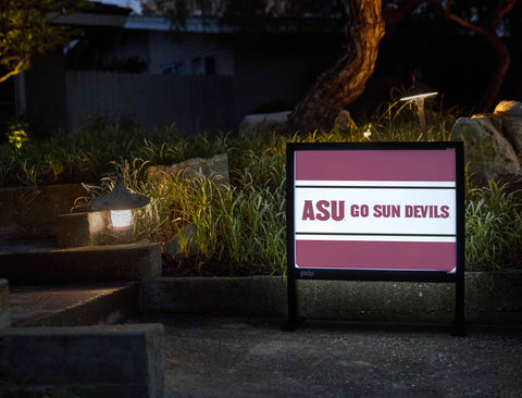 Arizona State Go Sun Devils Maroon Yardsy Sign - Flat Feet