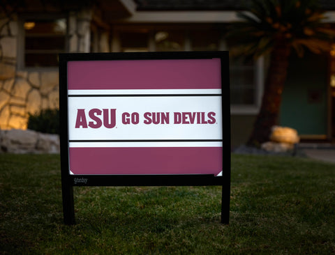 Arizona State Go Sun Devils Maroon Yardsy Sign - Hero