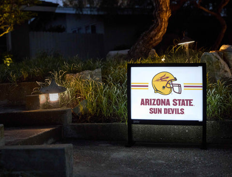 Arizona State Sun Devils Helmet White Yardsy Sign - Flat Feet