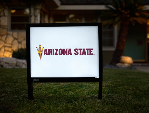 Arizona State Trident White Yardsy Sign - Hero