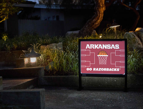 Arkansas Basketball Yardsy Sign - Flat Feet