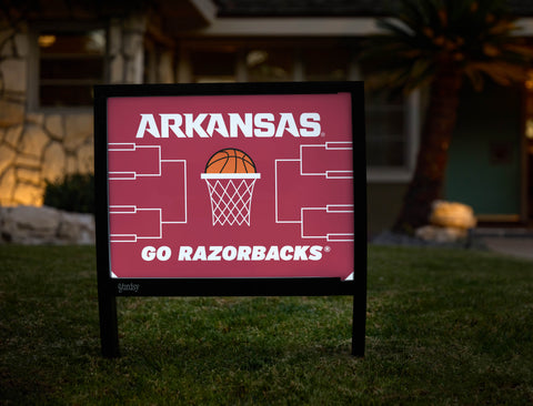 Arkansas Basketball Yardsy Sign - Hero