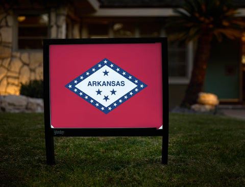 Arkansas State Flag Yardsy Sign - Hero
