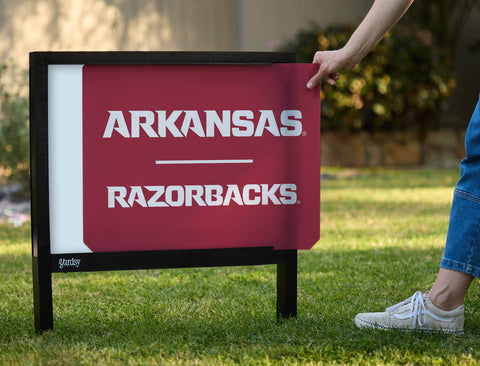 Arkansas Razorbacks Cardinal Yardsy Sign - Interchangeable