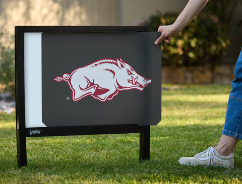 Arkansas Razorbacks White Anthracite Yardsy Sign - Interchangeable