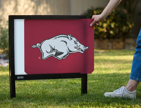 Arkansas Razorbacks White Cardinal Yardsy Sign - Interchangeable