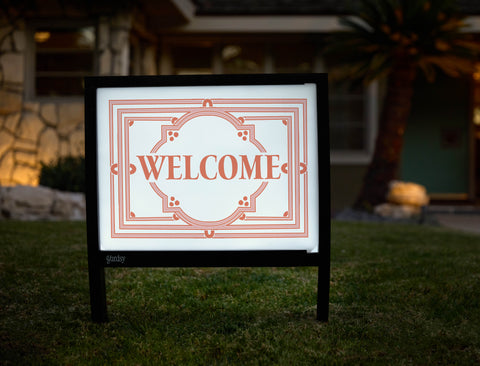Art Deco Welcome Yardsy Sign - Hero